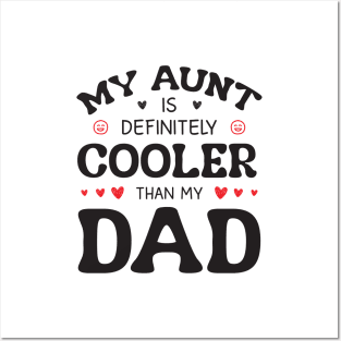 Cool Aunt Funny Nephew Niece Posters and Art